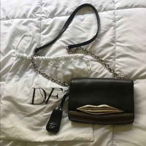 Diane Von Furstenburg Lips Mini Cross Body Bag